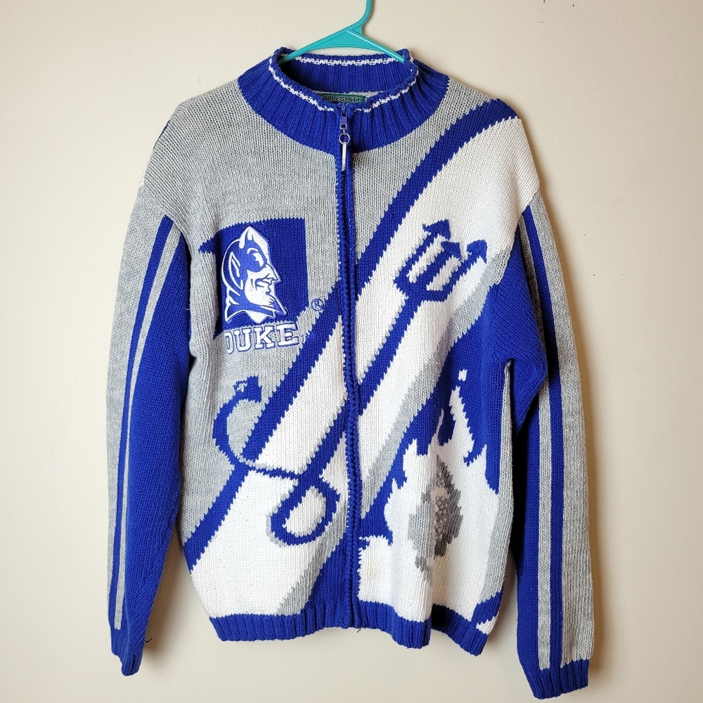 DUKE Zipper Front Sweater Size XL